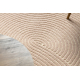 FLUX ovalt 461.67.AE200 ullteppe OSTA - Geometrisk, strukturell, loft rosa / beige