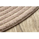 FLUX ovalt 461.67.AE200 ullteppe OSTA - Geometrisk, strukturell, loft rosa / beige