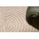 FLUX ovalt 461.67.AE200 ullteppe OSTA - Geometrisk, strukturell, loft rosa / beige