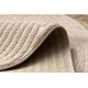 FLUX ovalt 461.67.AE200 ullteppe OSTA - Geometrisk, strukturell, loft rosa / beige