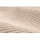 FLUX ovalt 461.67.AE200 ullteppe OSTA - Geometrisk, strukturell, loft rosa / beige