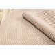 FLUX ovalt 461.67.AE200 ullteppe OSTA - Geometrisk, strukturell, loft rosa / beige