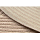 FLUX ovalt 461.67.AE200 ullteppe OSTA - Geometrisk, strukturell, loft rosa / beige