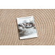 FLUX ovalt 461.67.AE200 ullteppe OSTA - Geometrisk, strukturell, loft rosa / beige