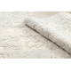 FLUX 461.2.AE120 wool carpet OSTA - Abstraction, structural, loft cream / grey