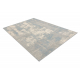 FLUX 461.2.AE500 Wollteppich OSTA - Abstraktion, Strukturell, Loft creme / blau