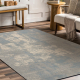 FLUX 461.2.AE500 Wollteppich OSTA - Abstraktion, Strukturell, Loft creme / blau