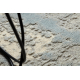 FLUX 461.2.AE500 Wollteppich OSTA - Abstraktion, Strukturell, Loft creme / blau