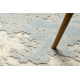 FLUX 461.2.AE500 Wollteppich OSTA - Abstraktion, Strukturell, Loft creme / blau