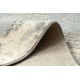 FLUX 461.2.AE500 wool carpet OSTA - Abstraction, structural, loft cream / blue