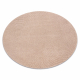 Moquette en laine FLUX cercle 461.68.AE200 OSTA - Géométrique, structurelle, loft rose / beige