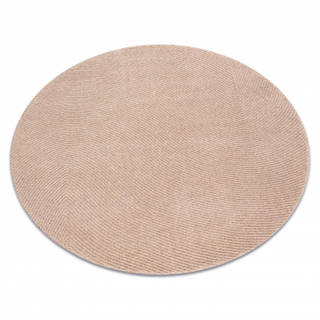 Moquette en laine FLUX cercle 461.68.AE200 OSTA - Géométrique, structurelle, loft rose / beige