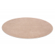 Moquette en laine FLUX cercle 461.68.AE200 OSTA - Géométrique, structurelle, loft rose / beige