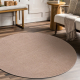 Moquette en laine FLUX cercle 461.68.AE200 OSTA - Géométrique, structurelle, loft rose / beige