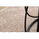 Moquette en laine FLUX cercle 461.68.AE200 OSTA - Géométrique, structurelle, loft rose / beige