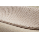 Moquette en laine FLUX cercle 461.68.AE200 OSTA - Géométrique, structurelle, loft rose / beige