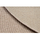Moquette en laine FLUX cercle 461.68.AE200 OSTA - Géométrique, structurelle, loft rose / beige