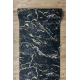 Runner anti-slip LOTUS GALACTIC 9523 Marble black / gold WASHABLE 80cm