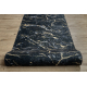 Läufer Antirutsch LOTUS GALACTIC 9523 Marmor schwarz / gold ZUM WASCHEN 80cm