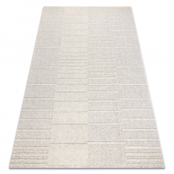 Moquette en laine FLUX 461.3.AE121 OSTA - Géométrique, structurelle, loft beige / gris
