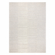 FLUX 461.3.AE121 wool carpet OSTA - Geometric, structural, loft beige / grey