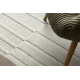 FLUX 461.3.AE121 wool carpet OSTA - Geometric, structural, loft beige / grey