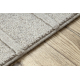 FLUX 461.3.AE121 Wollteppich OSTA - Geometrisch, Strukturell, Loft beige / grau