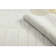 FLUX 461.3.AE121 wool carpet OSTA - Geometric, structural, loft beige / grey