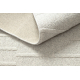 FLUX 461.3.AE121 wool carpet OSTA - Geometric, structural, loft beige / grey