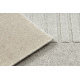 FLUX 461.3.AE121 wool carpet OSTA - Geometric, structural, loft beige / grey