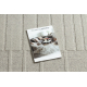 FLUX 461.3.AE121 wool carpet OSTA - Geometric, structural, loft beige / grey