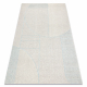 FLUX 461.14.AE120 Wollteppich OSTA - Geometrisch, Strukturell, Loft grau / blau