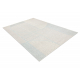 FLUX 461.14.AE120 Wollteppich OSTA - Geometrisch, Strukturell, Loft grau / blau