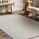 FLUX 461.14.AE120 Wollteppich OSTA - Geometrisch, Strukturell, Loft grau / blau