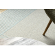 FLUX 461.14.AE120 Wollteppich OSTA - Geometrisch, Strukturell, Loft grau / blau