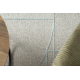 FLUX 461.14.AE120 Wollteppich OSTA - Geometrisch, Strukturell, Loft grau / blau