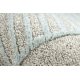 FLUX 461.14.AE120 Wollteppich OSTA - Geometrisch, Strukturell, Loft grau / blau