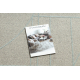 FLUX 461.14.AE120 Wollteppich OSTA - Geometrisch, Strukturell, Loft grau / blau