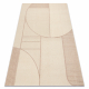 FLUX 461.14.AE200 ullteppe OSTA - Geometrisk, strukturell, loft beige / rosa