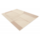 FLUX 461.14.AE200 ullteppe OSTA - Geometrisk, strukturell, loft beige / rosa