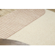 FLUX 461.14.AE200 ullteppe OSTA - Geometrisk, strukturell, loft beige / rosa