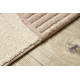 FLUX 461.14.AE200 ullteppe OSTA - Geometrisk, strukturell, loft beige / rosa