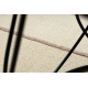 FLUX 461.14.AE200 ullteppe OSTA - Geometrisk, strukturell, loft beige / rosa