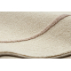 FLUX 461.14.AE200 ullteppe OSTA - Geometrisk, strukturell, loft beige / rosa