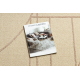 FLUX 461.14.AE200 ullteppe OSTA - Geometrisk, strukturell, loft beige / rosa