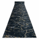 Runner anti-slip LOTUS GALACTIC 9523 Marble black / gold WASHABLE 120cm