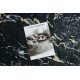 Runner anti-slip LOTUS GALACTIC 9523 Marble black / gold WASHABLE 120cm
