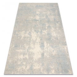 FLUX 461.46.AE500 μάλλινο χαλί OSTA - Αφαίρεση, δομικό, loft γκρι / μπλε