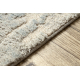 FLUX 461.46.AE500 wool carpet OSTA - Abstraction, structural, loft grey / blue