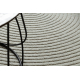 Covor din lână FLUX oval 461.67.AE503 OSTA - Geometric, structural, loft albastru / gri